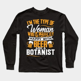 Funny Botanist's Plant Scientist's Wife Gift Long Sleeve T-Shirt